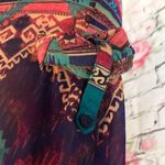 Buttons  semi sheer Aztec tunic 3/4 rolled sleeve Photo 2