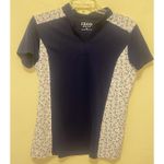 IZOD  Top Women's Size  Blue Golf Cart Print Short Sleeve Comfort Logo Summer Med Photo 8