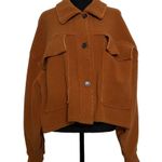 Free People  James Cropped Jacket Medium Women’s Brown Orange OB1185448. Photo 1
