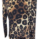 NWT Diana Belle Animal print Leopard turtleneck long sleeve top women size M Mob Multi Size M Photo 0