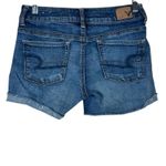 American Eagle  Jean Shorts Womens 0 Medium Wash Denim Low Rise Y2K Vintage Photo 2