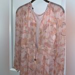 Tommy Hilfiger Paisley Chiffon Midi Dress 2 Garden Party Peasant Bishop Sleeves Photo 6