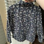 Floral sporty quarter zip pullover size small Blue Photo 3