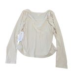 Athleta Women's XL Beige Ribbed Long Sleeve Top NWT Photo 1