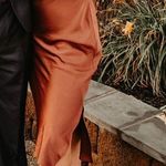 EXPRESS Bronze/brown Satin Dress Photo 0