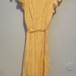 Abercrombie & Fitch Floral Yellow Wrap Summer Dress Photo 7
