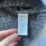 Michael Kors Grey Knit Sweater Mock Turtle Neck Silver Buttons Business Casual Photo 6