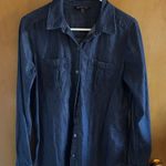 EXPRESS Dark Blue Denim Shirt Photo 0