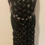 Black Leather Belt…..has a little bit of Grey in weave Photo 3