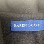 Karen Scott Women’s Lined Jacket Blazer Black Size 8 Pointed Collar Vintage Photo 6