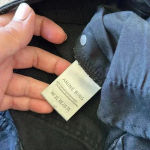 ANINE BING  Distressed Knee Skinny Jeans in Washed Black Sz 27 Photo 5