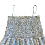 Resa Ashley Spaghetti Strap Dress Animal Print Smocked Skirt Size Medium Women's Blue Photo 2