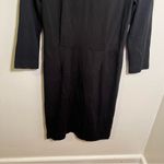 Gap  Ponte Sheath Dress Black 3/4 Sleeve Boatneck 6 Photo 3
