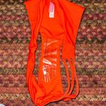 Victoria's Secret NWOT  SEXY STRAPPY ORANGE CHEEKY SWIMSUIT BOTTOMS Photo 2