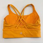 Lululemon Energy Longline Bra Medium Support Athletic Workout Gym Lounge Orange Photo 5