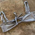 SKIMS Liquid Shine Swim Bandeau Smoke Size 2X Photo 3