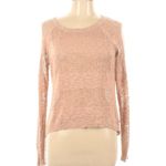 Pink republic  Women’s Lightweight Open Knit Pullover Sweater Size Large Blush Photo 1