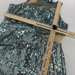 Toccin Dress Womens 4 Blue Sequin Cut Out Gown Formal Long Mesh Cocktail Party Blue Photo 10