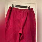 VTG Fox Collection Magenta Pink Elastic Waist High Rise Corduroy Pants Size 16 Photo 10