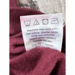 Serra  Hooded Burgundy Red Sweatshirt Dress LARGE Streetwear Casual Y2k Photo 9