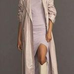 Anthropologie Maeve Patent Faux Leather Trench Coat NEW Size Medium Photo 0