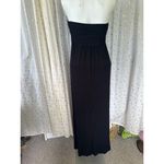 Hourglass Lilly Women's Strapless Side Ruched Bandeau Bra Like Maxi Dress M Photo 2