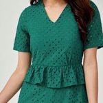 Love, Bonito Caledonia Broderie Anglaise Romper In Green Size 4 Green Photo 0