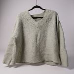 Maeve  by Anthropologie Textured‎ V Neck Long Sleeve Cozy Pullover Sweater Top Photo 0