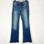 Ariat  REAL Mid Rise Stretch Entwined Boot Cut Jean Size 30S Short Marine Western Photo 2