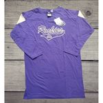 Colorado Rockies Baseball Unisex XL White Purple Long‎ Sleeve Shirt NWT Photo 0