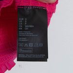 H&M  Womens Smocked Stretch Ruffle Hem Sleeveless Tube Top Size S Pink Summer NWT Photo 3