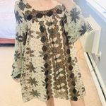 Free People  cream floral chiffon babydoll dress Photo 2