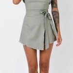 Princess Polly Ray Romper Khaki Green Photo 0