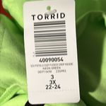 Torrid Lime Green Sex Pistols Fleece Crop Hoodie Size 3 NWT Photo 4