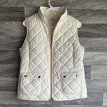 st. john's bay  Cream Vest with Gold Zipper Photo 2