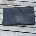 Ann Taylor  Nappa Leather Foldover Clutch Bag in Black Photo 10