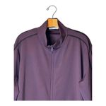 ZARA  Jacket Women XL Burgundy Black Trim Mock Neck Full Zip Track Jacket‎ Photo 2