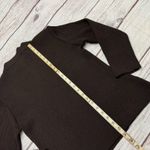 St. John Sport by Marie Gray Ribbed Mock Neck Sweater Brown 1/4 Zip Size Large Photo 6