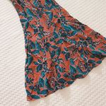 Jason Wu NWOT  Terracotta Cutout Floral Midi Dress Beaded Smocked Vacation Size L Photo 3