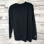 Adidas  Basketball Mock Neck Long Sleeve Loose Fit Tee T-Shirt Black NWT LG Photo 4