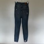Free People  Jeans High Rise Distressed Skinny Button Fly 26 Photo 4