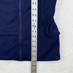 Lululemon  Reversible Navy Blue Hooded Zip Up Athletic Jacket Thumbholes Size 10 Photo 2