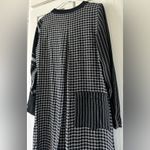 KĘDZIOREK Wool Viscose Patchwork Dress NWT Size 38 Black Photo 3