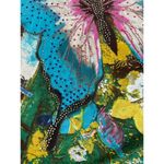 Vintage Azi Mesh Top Large Butterfly Floral Embellished Artsy Whimsy Tattoo Y2K Photo 12