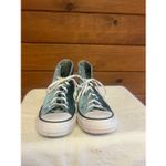 Converse  Womans  Chuck Taylor All Star high-top sneakers in a teal velvet Sz 8 Photo 6