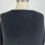 LNA  Black Long Sleeve Open Back Sweater Photo 2