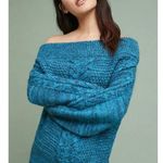 Anthropologie Sleeping On Snow Wool Blend Cableknit Puffy Sleeve Oversized Sweater Photo 10