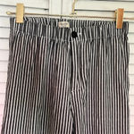 Brandy Melville  White & Light Blue Striped Straight Leg Stretch Pants Photo 4