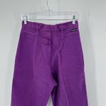 Wrangler Vintage  high waisted pleated denim purple jeans 80s western size 11 Photo 3