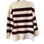 Mango  Brown/Cream stripe 100% Viscose pull over sweater preppy trending classic Photo 1